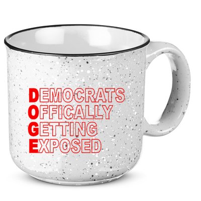 Doge Democrats Officially Getting Exposed Dept Of Govt 15oz Campfire Ceramic Mug