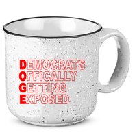 Doge Democrats Officially Getting Exposed Dept Of Govt 15oz Campfire Ceramic Mug