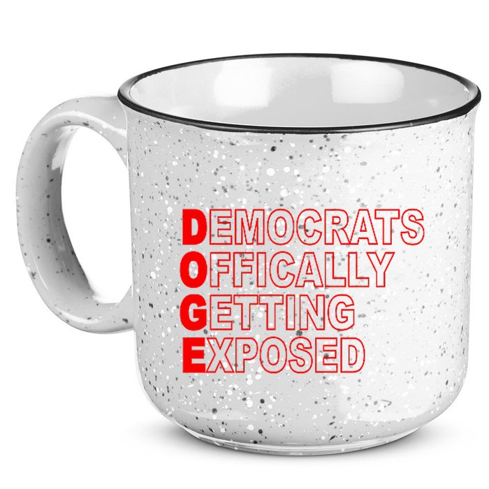Doge Democrats Officially Getting Exposed Dept Of Govt 15oz Campfire Ceramic Mug