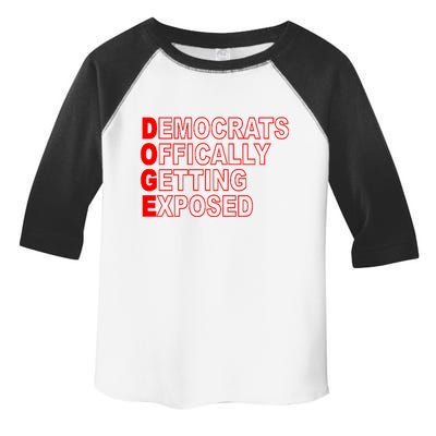 Doge Democrats Officially Getting Exposed Dept Of Govt Toddler Fine Jersey T-Shirt