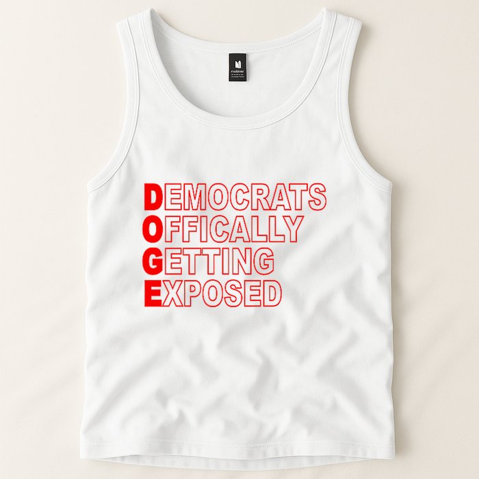 Doge Democrats Officially Getting Exposed Dept Of Govt Tank Top
