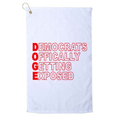 Doge Democrats Officially Getting Exposed Dept Of Govt Golf Towel