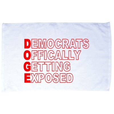 Doge Democrats Officially Getting Exposed Dept Of Govt Microfiber Hand Towel