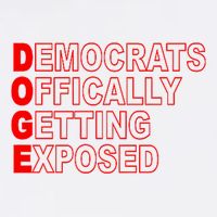 Doge Democrats Officially Getting Exposed Dept Of Govt Cropped Pullover Crew