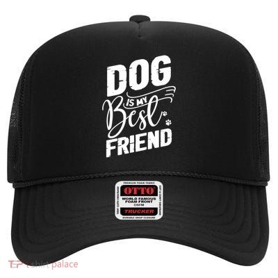 Dog High Crown Mesh Back Trucker Hat