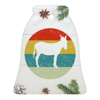 Donkey Ceramic Bell Ornament