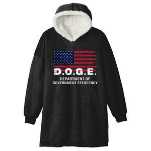 Doge Department Of Government Efficiency D.O.G.E. Government Hooded Wearable Blanket