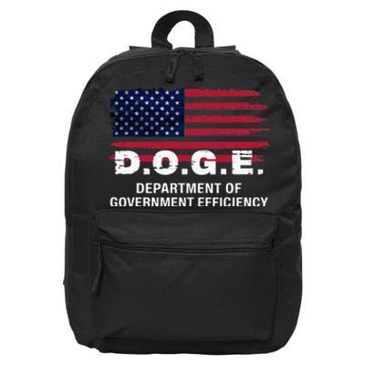 Doge Department Of Government Efficiency D.O.G.E. Government 16 in Basic Backpack