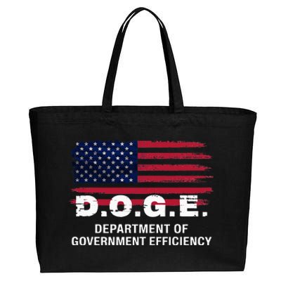 Doge Department Of Government Efficiency D.O.G.E. Government Cotton Canvas Jumbo Tote