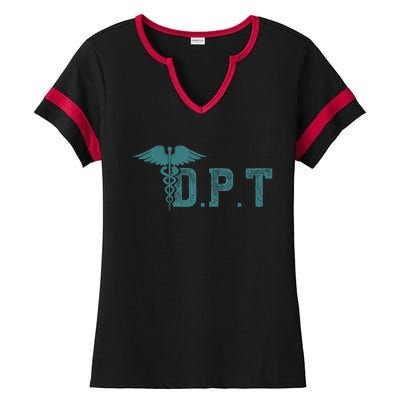 DPT Doctor Of Physical Therapy Student Therapist Gift Ladies Halftime Notch Neck Tee