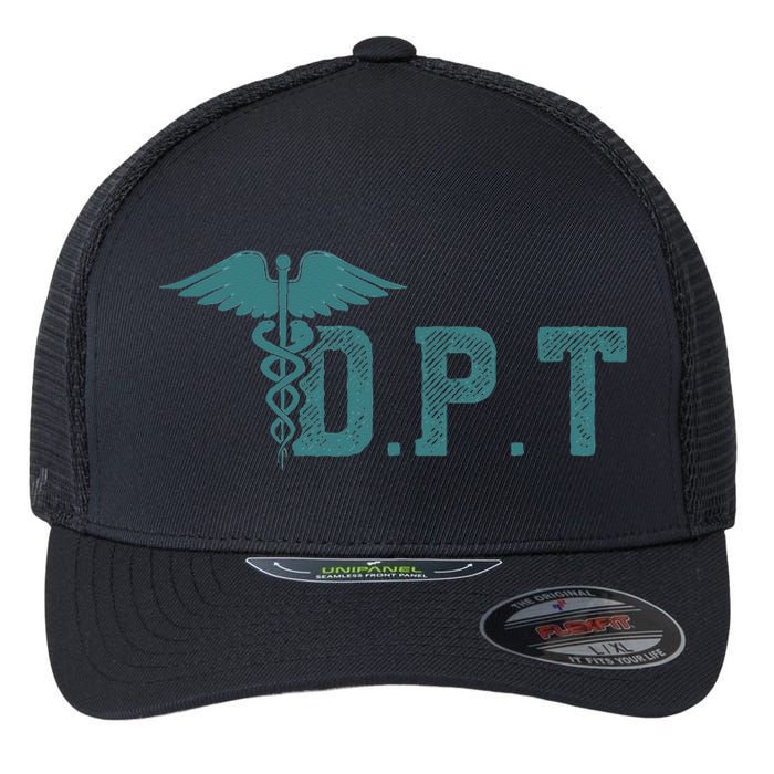 DPT Doctor Of Physical Therapy Student Therapist Gift Flexfit Unipanel Trucker Cap