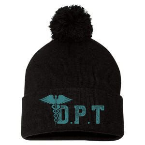 DPT Doctor Of Physical Therapy Student Therapist Gift Pom Pom 12in Knit Beanie