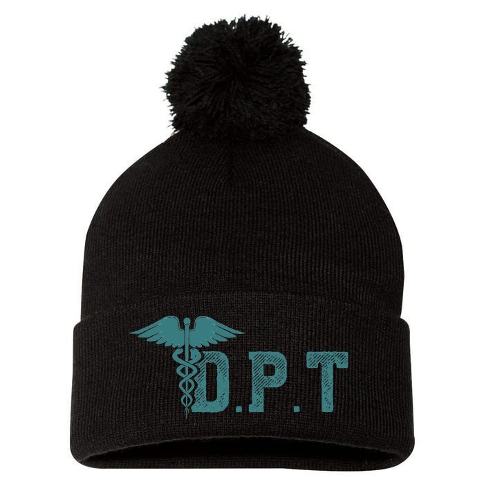 DPT Doctor Of Physical Therapy Student Therapist Gift Pom Pom 12in Knit Beanie