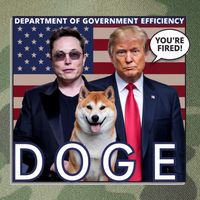 Doge Department Of Government Efficiency Legacy Tie Dye Trucker Hat
