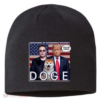 Doge Department Of Government Efficiency Sustainable Beanie