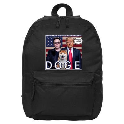 Doge Department Of Government Efficiency 16 in Basic Backpack