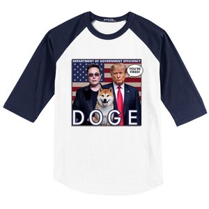 Doge Department Of Government Efficiency Baseball Sleeve Shirt