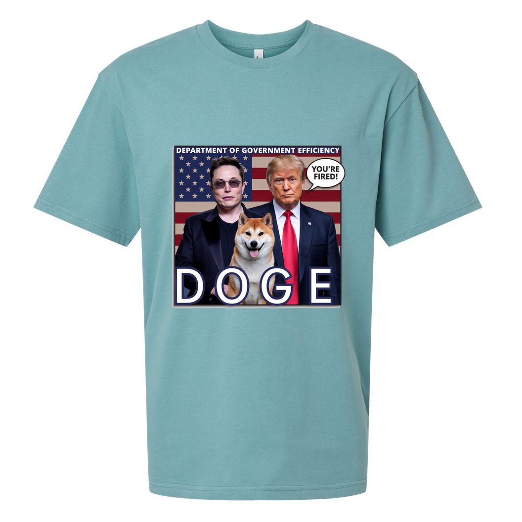 Doge Department Of Government Efficiency Sueded Cloud Jersey T-Shirt