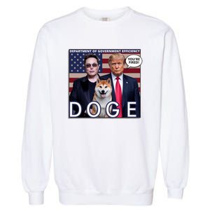 Doge Department Of Government Efficiency Garment-Dyed Sweatshirt