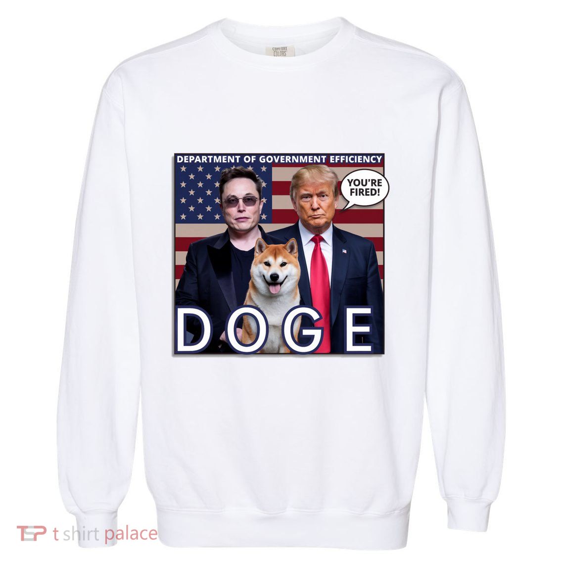 Doge Department Of Government Efficiency Garment-Dyed Sweatshirt