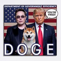 Doge Department Of Government Efficiency Garment-Dyed Heavyweight T-Shirt