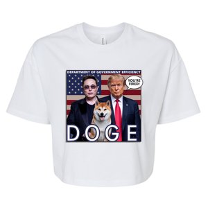 Doge Department Of Government Efficiency Bella+Canvas Jersey Crop Tee