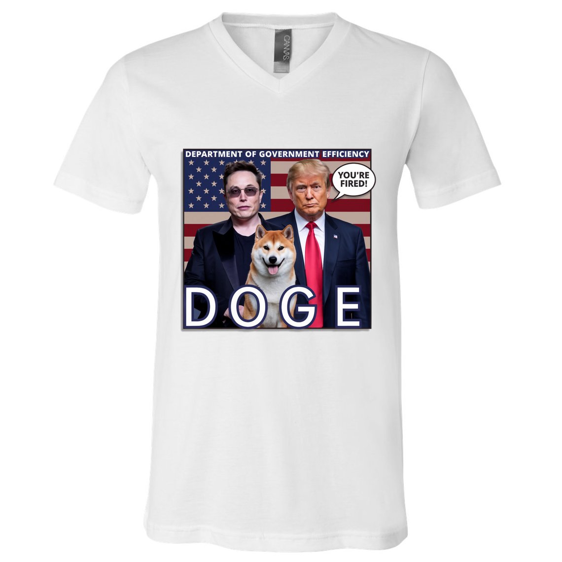 Doge Department Of Government Efficiency V-Neck T-Shirt