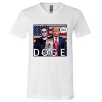 Doge Department Of Government Efficiency V-Neck T-Shirt