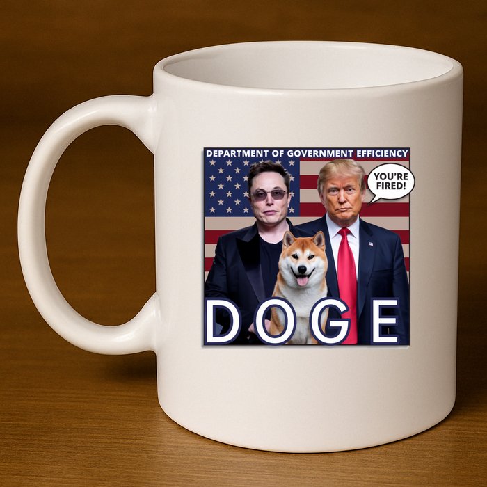 Doge Department Of Government Efficiency 11oz C Handle Ceramic Mug