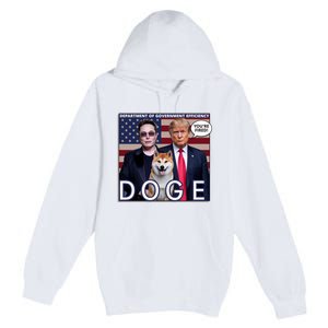 Doge Department Of Government Efficiency Premium Pullover Hoodie