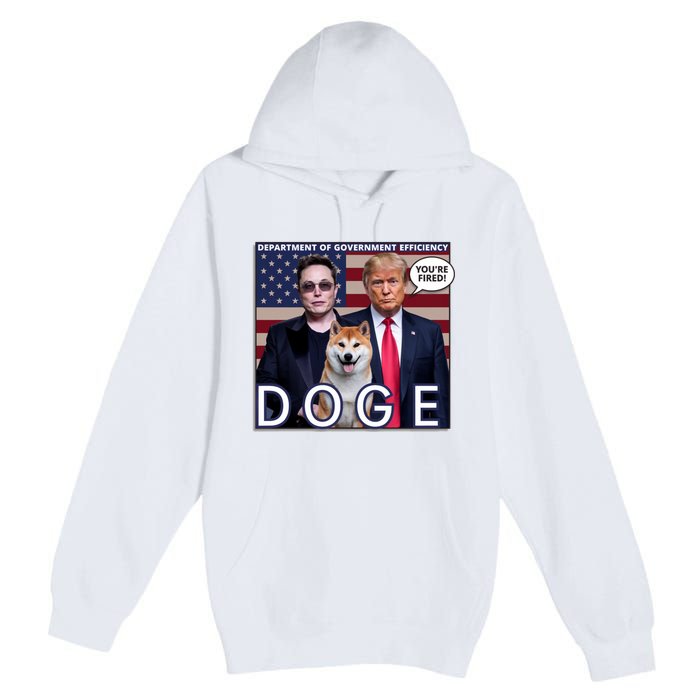 Doge Department Of Government Efficiency Premium Pullover Hoodie