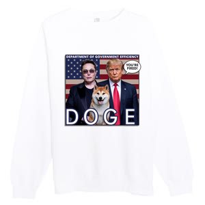 Doge Department Of Government Efficiency Premium Crewneck Sweatshirt