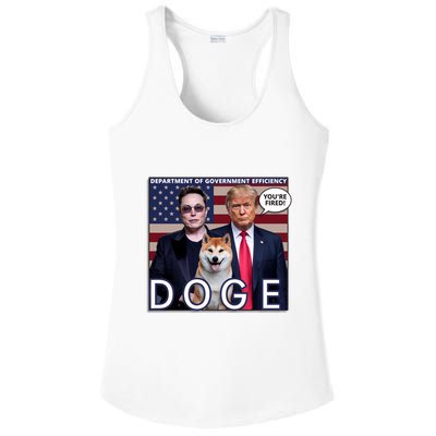 Doge Department Of Government Efficiency Ladies PosiCharge Competitor Racerback Tank