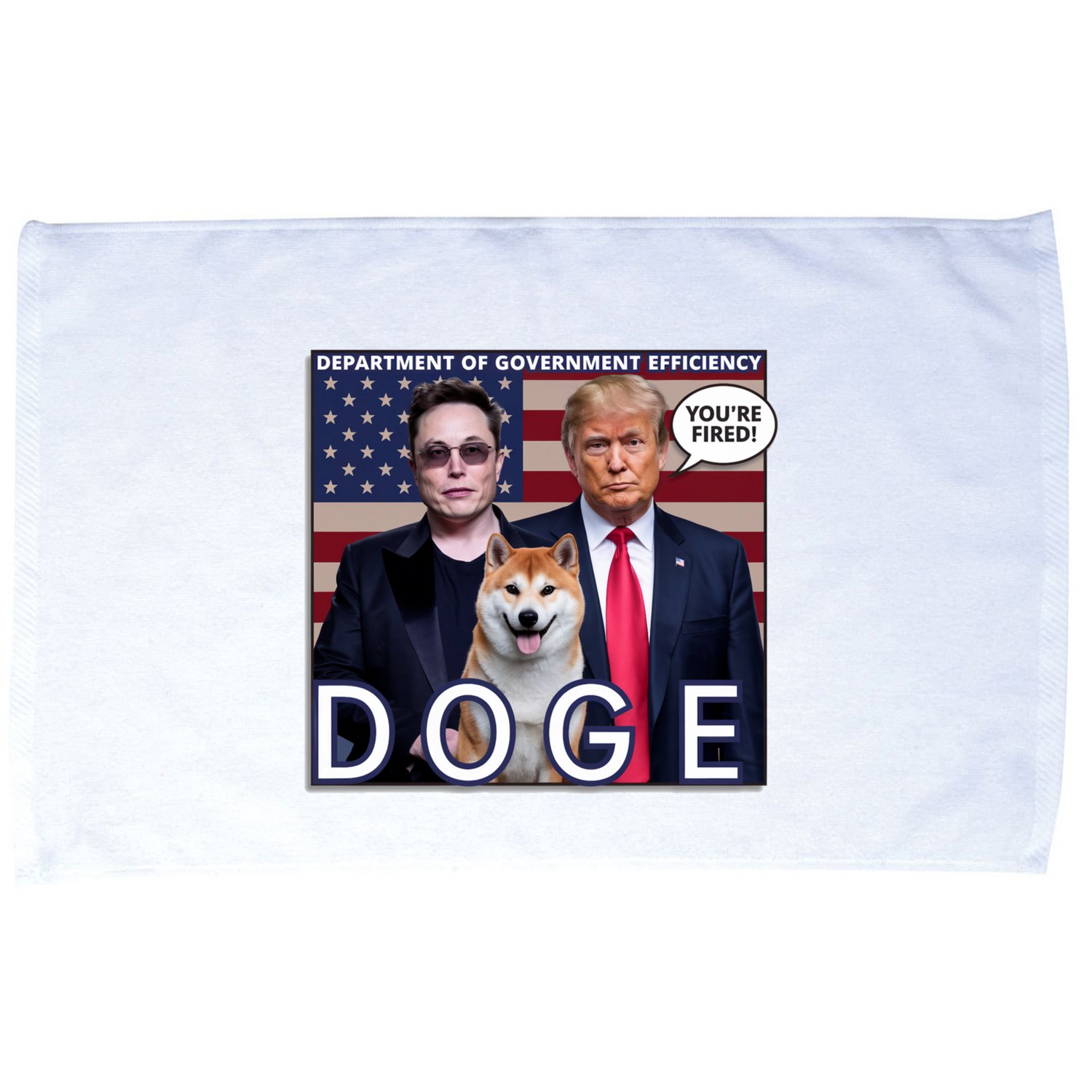 Doge Department Of Government Efficiency Microfiber Hand Towel