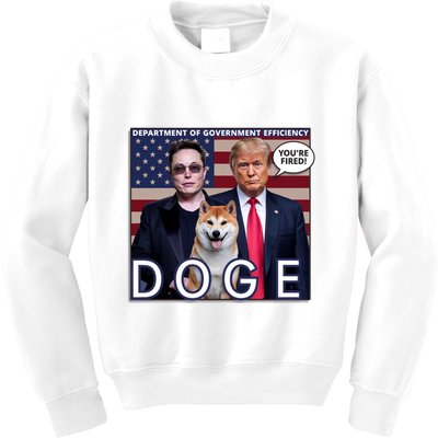 Doge Department Of Government Efficiency Kids Sweatshirt