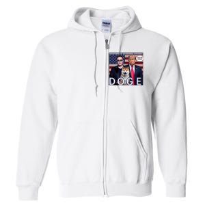 Doge Department Of Government Efficiency Full Zip Hoodie