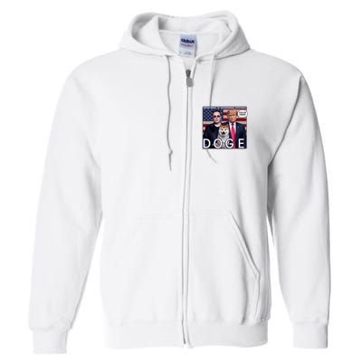Doge Department Of Government Efficiency Full Zip Hoodie