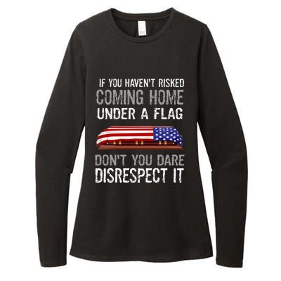 Don't Disrespect Our Flag Gift Womens CVC Long Sleeve Shirt