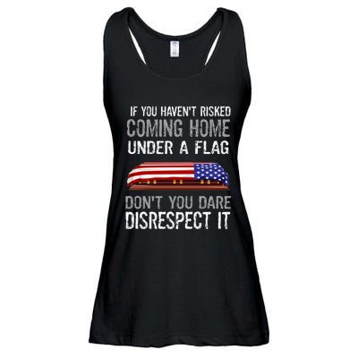 Don't Disrespect Our Flag Gift Ladies Essential Flowy Tank