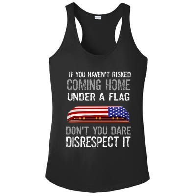 Don't Disrespect Our Flag Gift Ladies PosiCharge Competitor Racerback Tank