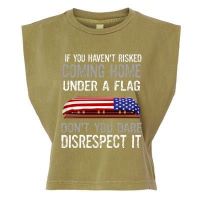 Don't Disrespect Our Flag Gift Garment-Dyed Women's Muscle Tee