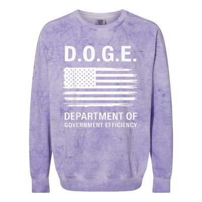 Doge Department Of Government Efficiency Colorblast Crewneck Sweatshirt