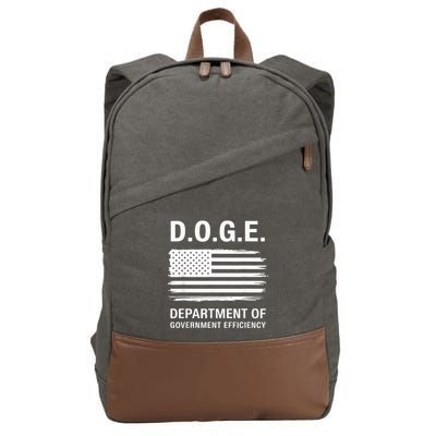 Doge Department Of Government Efficiency Cotton Canvas Backpack