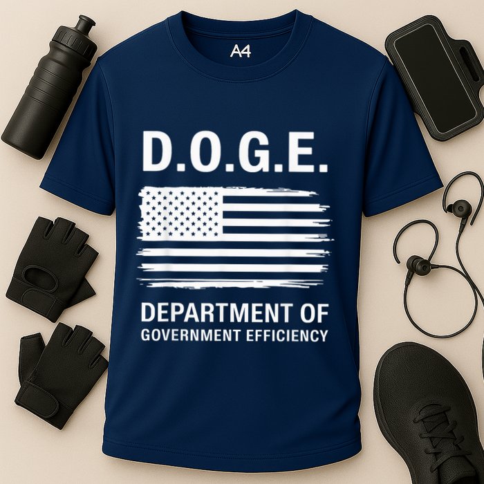 Doge Department Of Government Efficiency Cooling Performance Crew T-Shirt