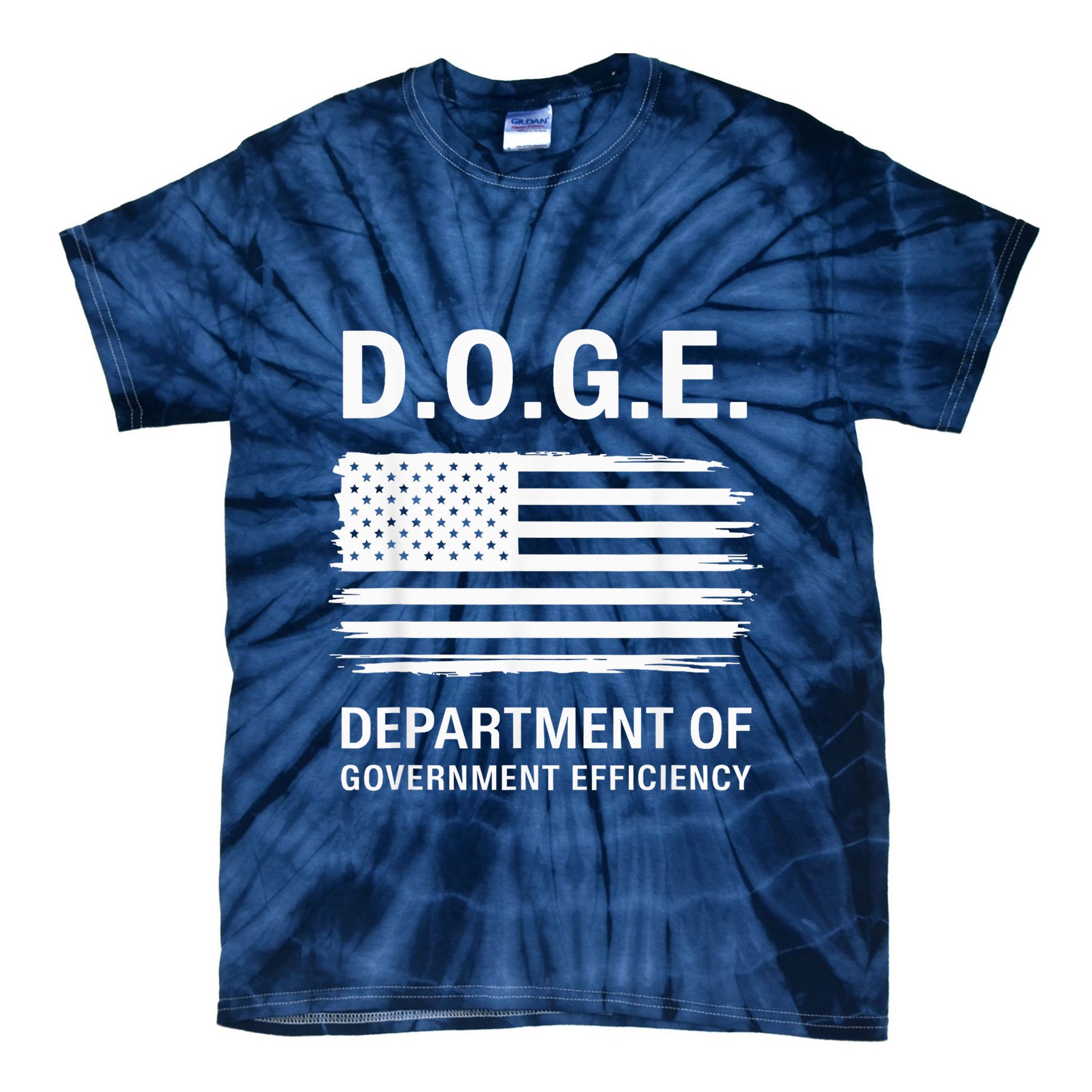 Doge Department Of Government Efficiency Tie-Dye T-Shirt