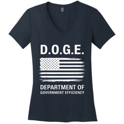 Doge Department Of Government Efficiency Women's V-Neck T-Shirt