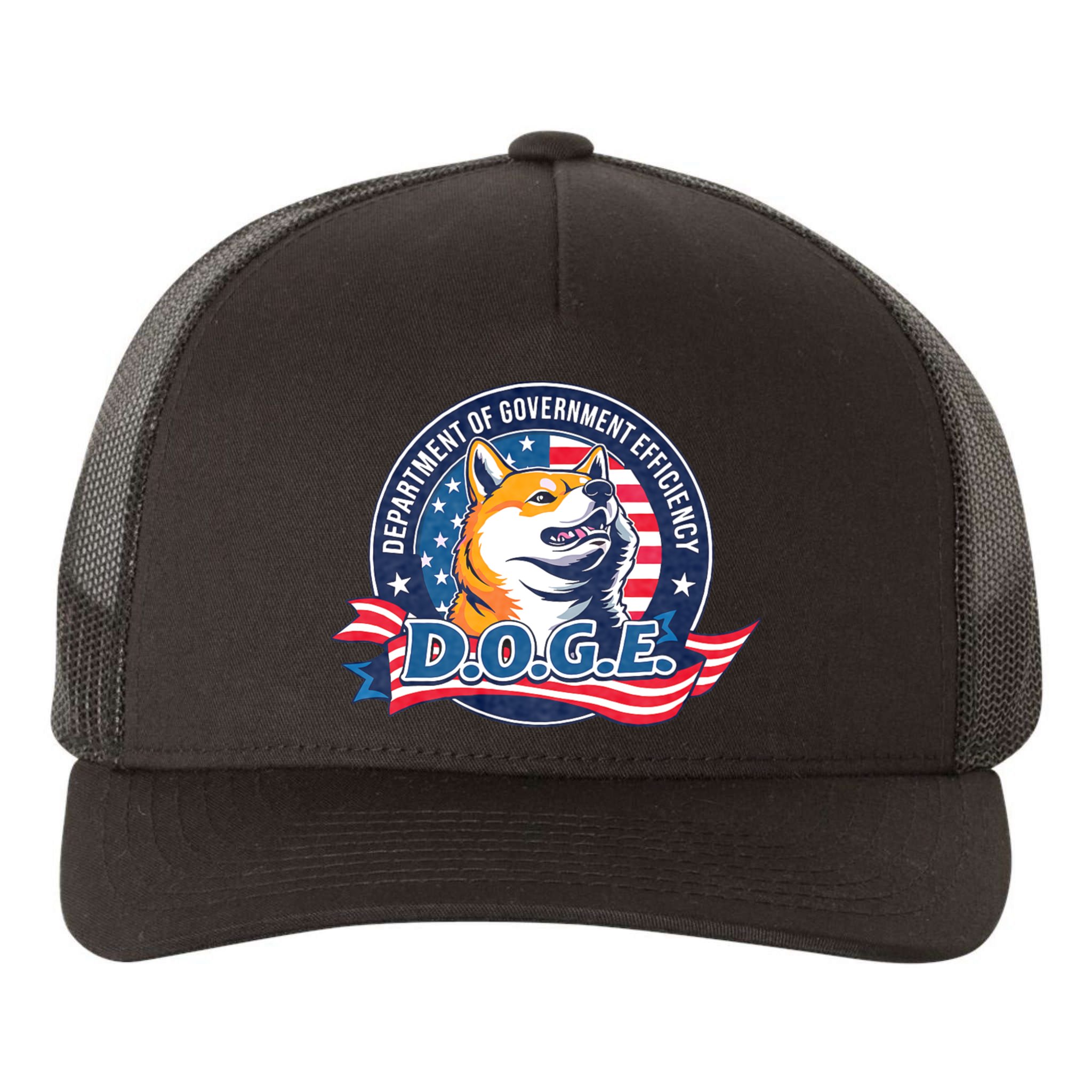 D.O.G.E Department Of Government Efficiency Doge Yupoong Adult 5-Panel Trucker Hat