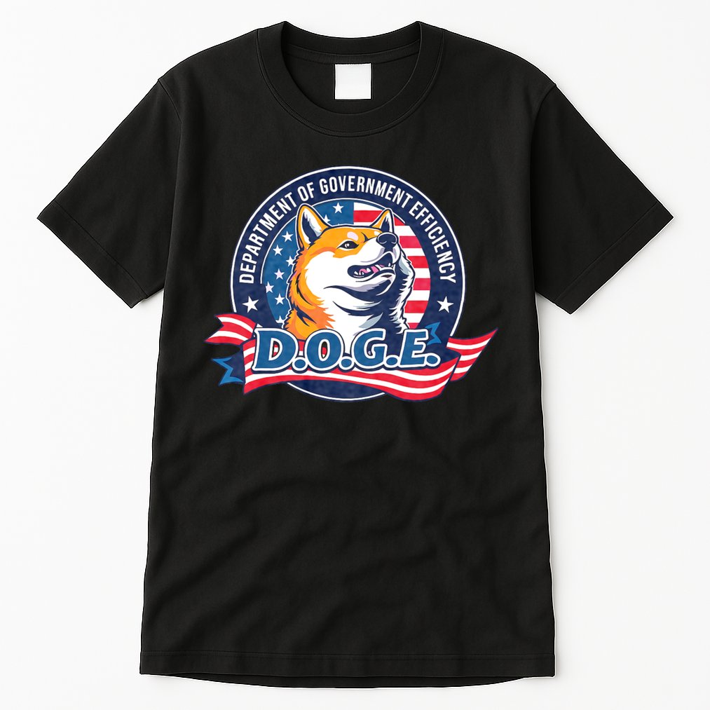 D.O.G.E Department Of Government Efficiency Doge Tall T-Shirt