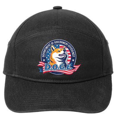D.O.G.E Department Of Government Efficiency Doge 7-Panel Snapback Hat