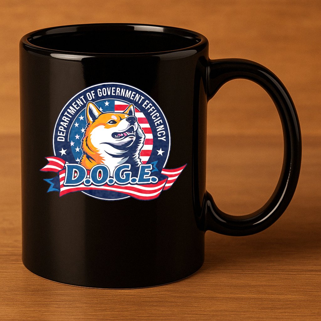 D.O.G.E Department Of Government Efficiency Doge 11oz C Handle Ceramic Mug